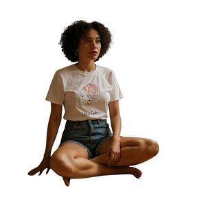 Maya Angelou T-Shirt Ladies Small / Medium Civil Rights Activist Rainbow